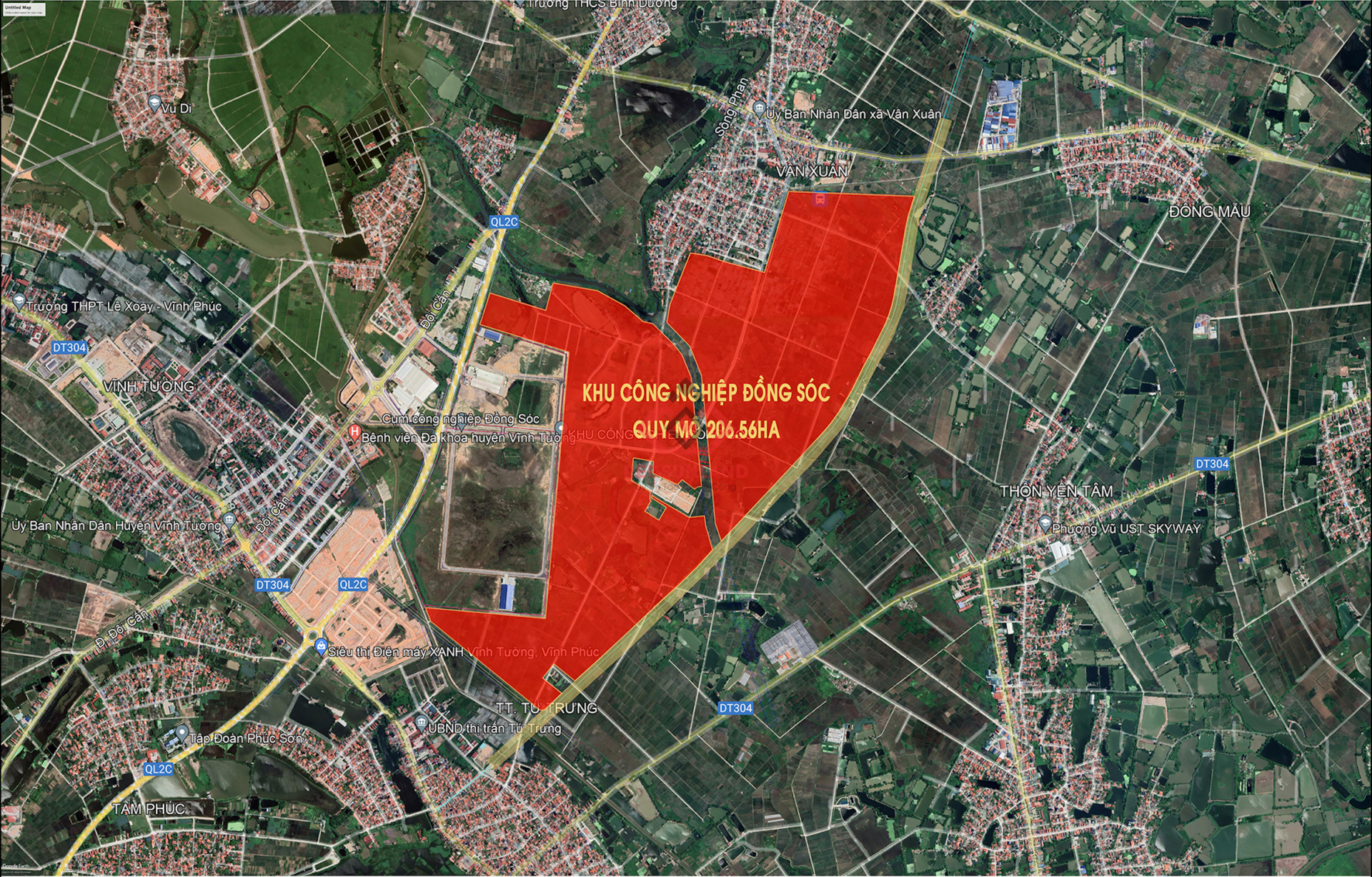 Vị Trí Cụm Công Nghiệp Đồng Sóc Vị Trí Cụm Công Nghiệp Đồng Sóc