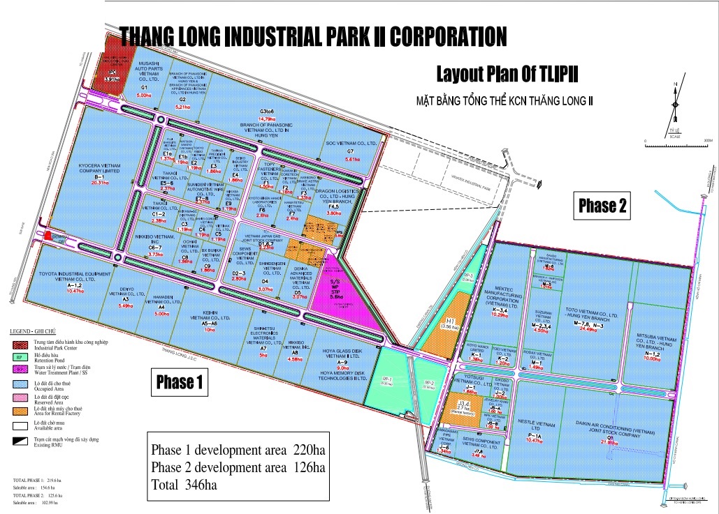 Mặt Bằng Khu Công Nghiệp Thăng Long II Mặt Bằng Khu Công Nghiệp Thăng Long II