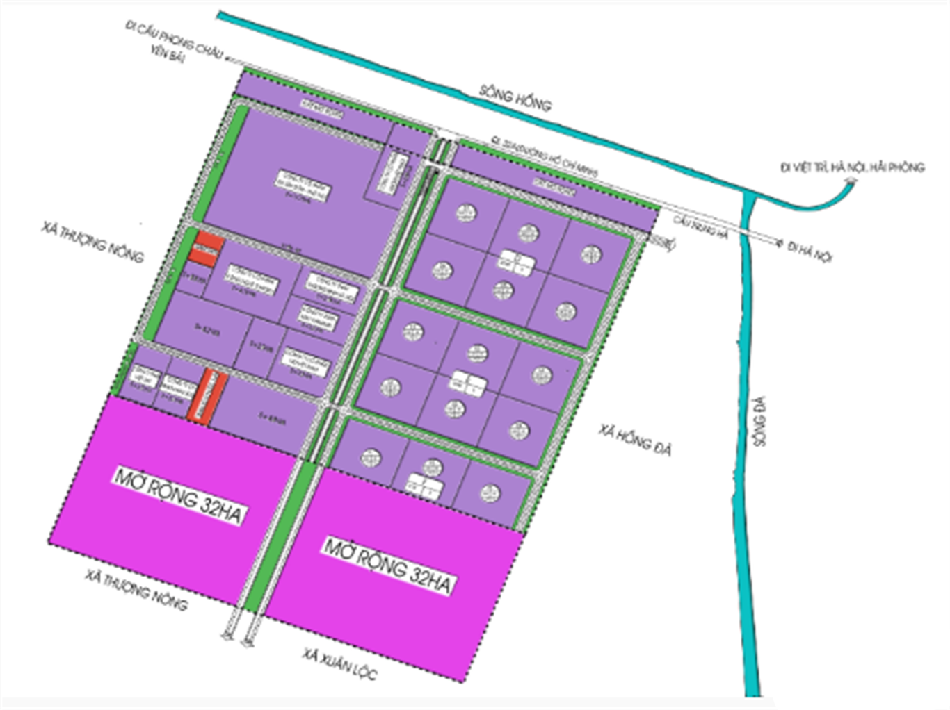 Mặt Bằng Khu Công Nghiệp Trung Hà Mặt Bằng Khu Công Nghiệp Trung Hà