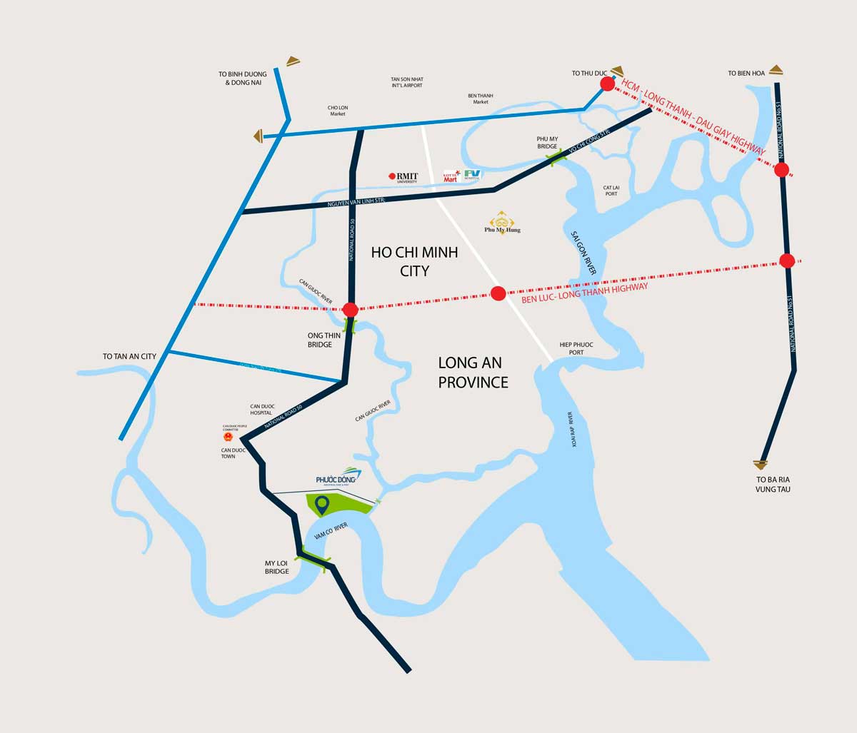 Phối Cảnh Khu Công Nghiệp Cầu Cảng Phước Đông Vị Trí Khu Công Nghiệp Cầu Cảng Phước Đông
