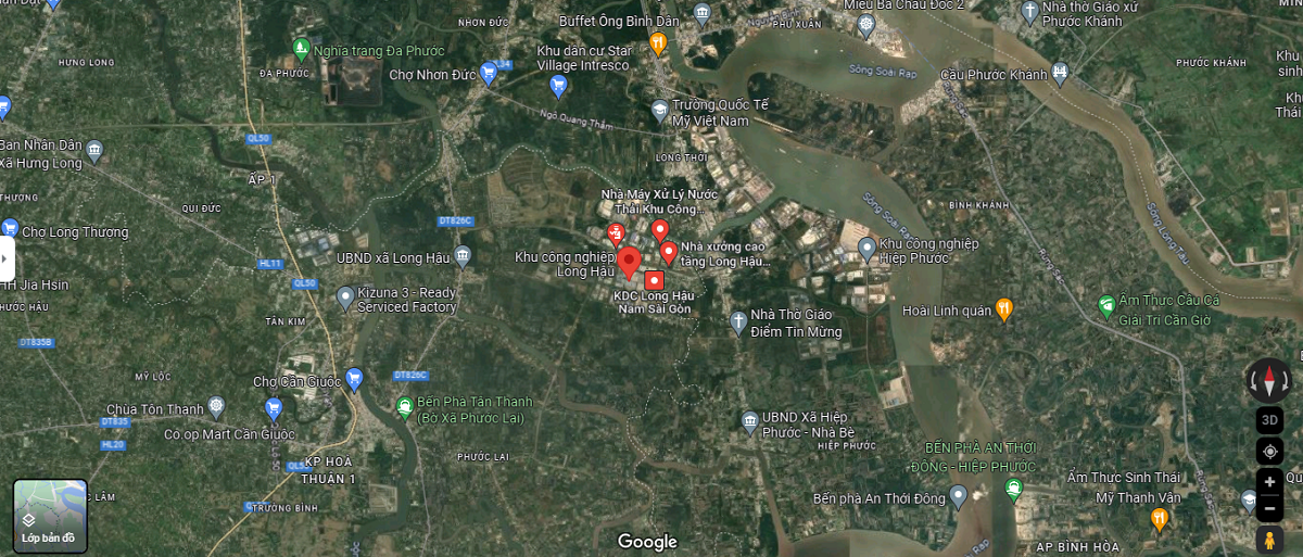 Vị Trí Khu Công Nghiệp Long Hậu Vị Trí Khu Công Nghiệp Long Hậu