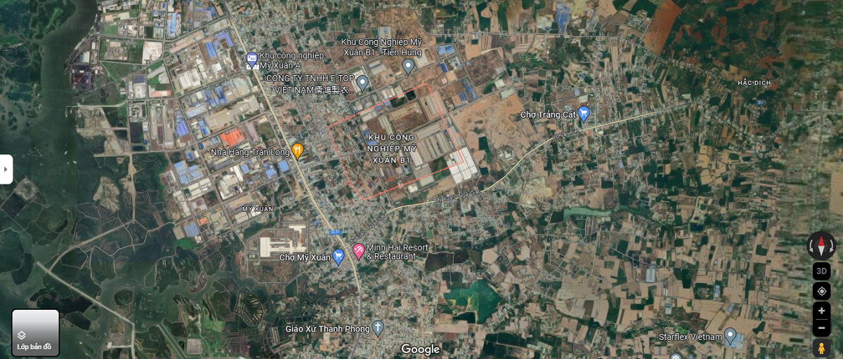 Vị Trí Khu Công Nghiệp Mỹ Xuân B1 IDICO Vị Trí Khu Công Nghiệp Mỹ Xuân B1 IDICO