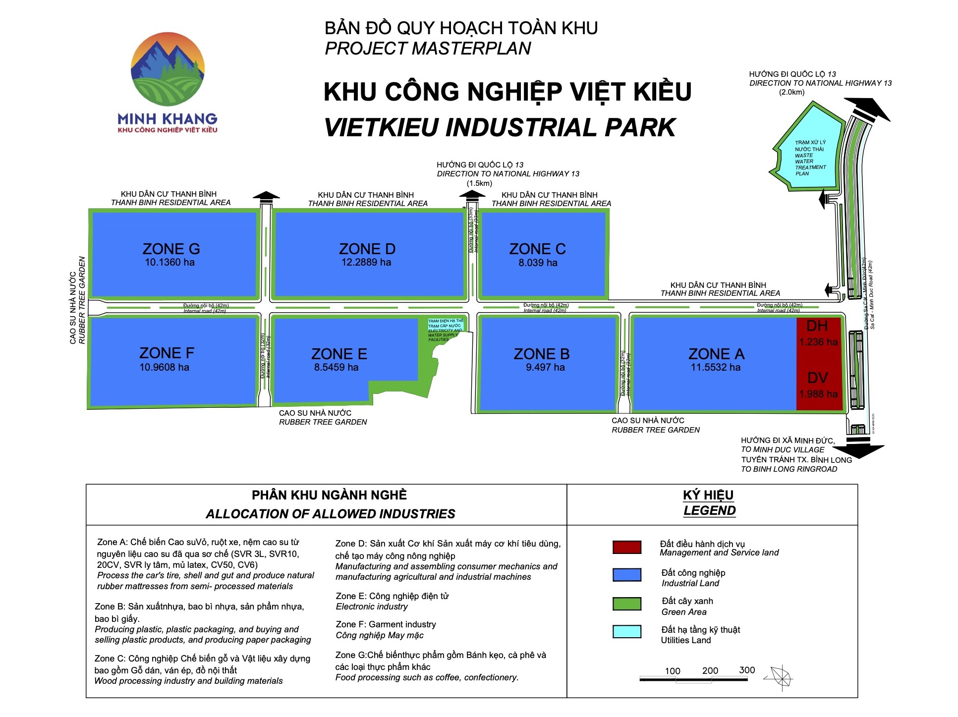 Bản Đồ Quy Hoạch Khu Công Nghiệp Việt Kiều Bình Phước