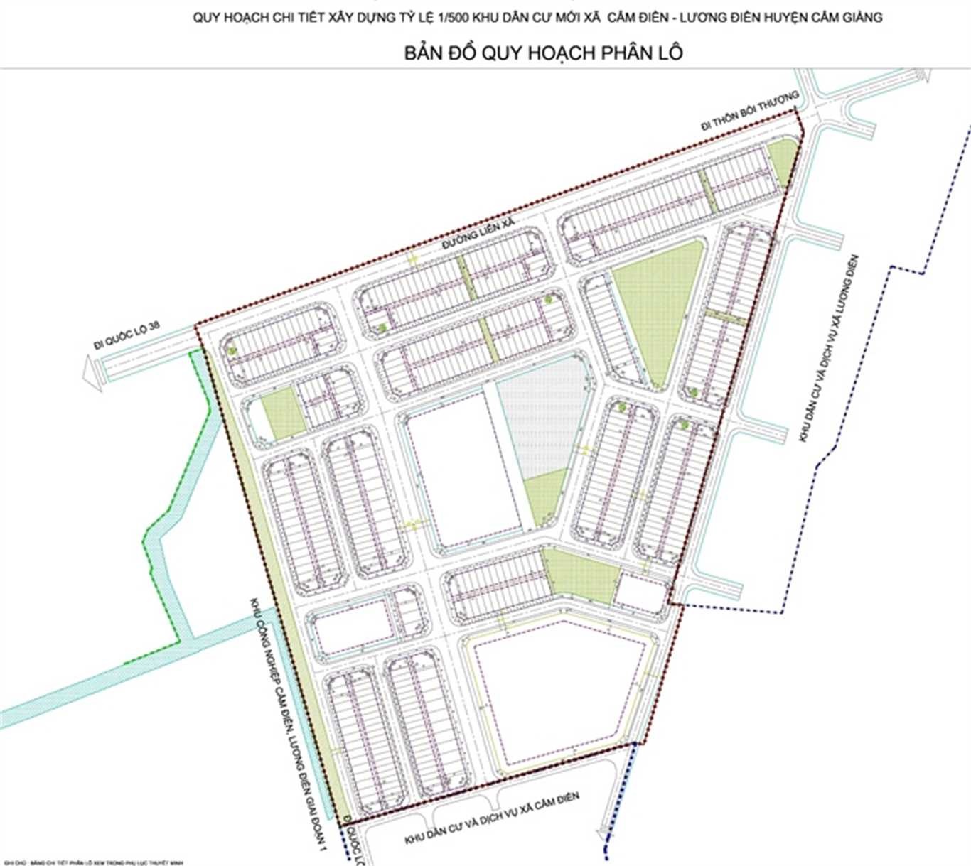 Mặt Bằng Khu Công Nghiệp Cẩm Điền - Lương Điền