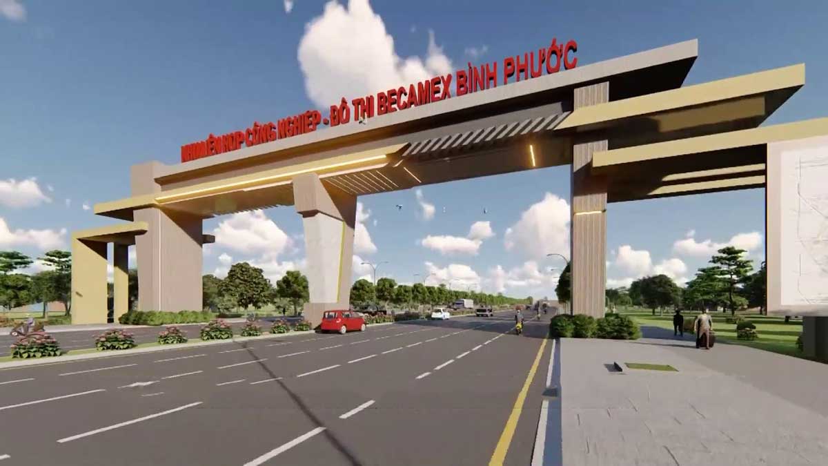 Cổng Chính Khu Công Nghiệp Becamex Bình Phước Cổng Chính Khu Công Nghiệp Becamex Bình Phước