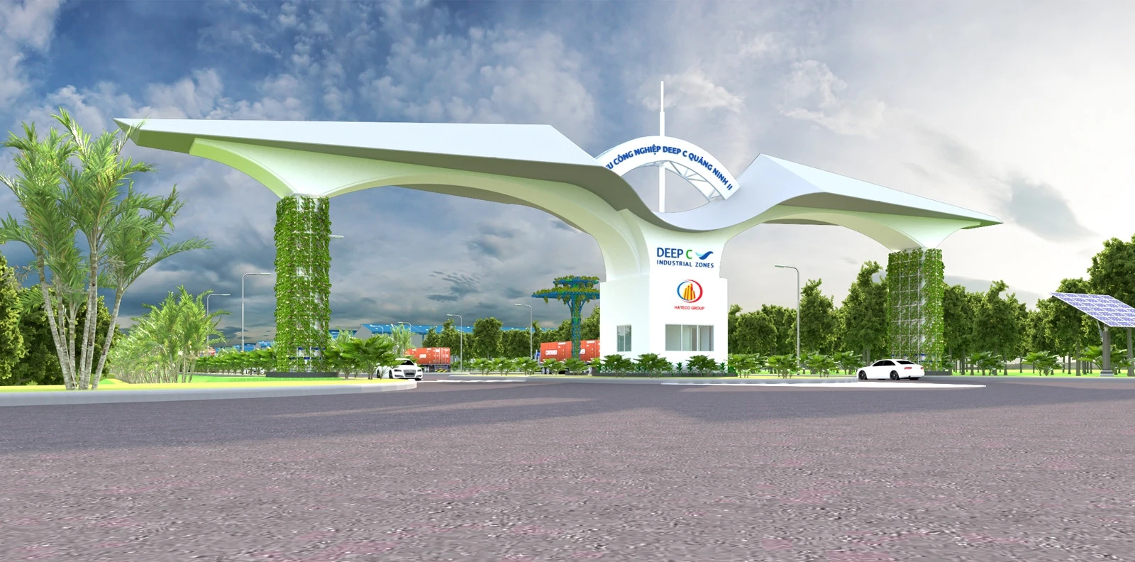 Cổng Chính Khu Công Nghiệp Deep C Quảng Ninh Cổng Chính Khu Công Nghiệp Deep C Quảng Ninh