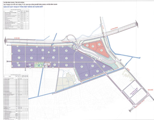Mặt Bằng Khu Công Nghiệp Bình Giang Mặt Bằng Khu Công Nghiệp Bình Giang