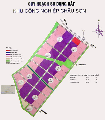 Mặt Bằng Khu Công Nghiệp Châu Sơn Mặt Bằng Khu Công Nghiệp Châu Sơn