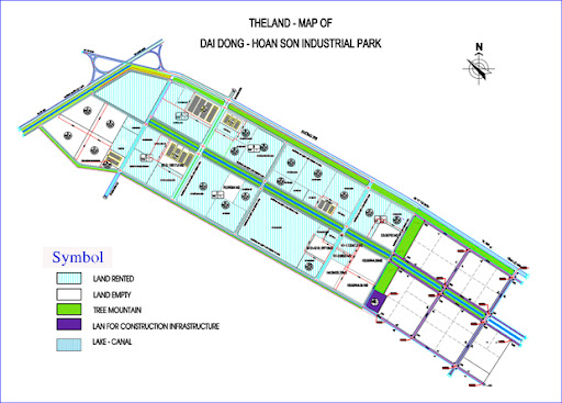 Mặt Bằng Khu Công Nghiệp Đại Đồng - Hoàn Sơn