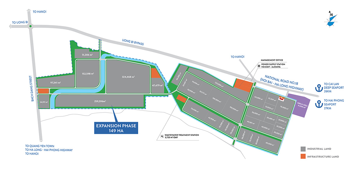 Mặt Bằng Khu Công Nghiệp Đông Mai