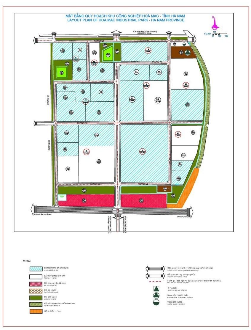 Mặt Bằng Khu Công Nghiệp Hoà Mạc Mặt Bằng Khu Công Nghiệp Hoà Mạc