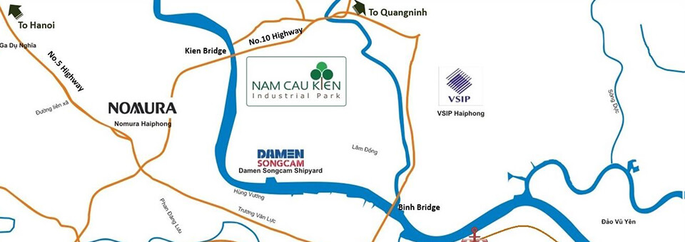 Vị Trí Khu Công Nghiệp Nam Cầu Kiền Vị Trí Khu Công Nghiệp Nam Cầu Kiền
