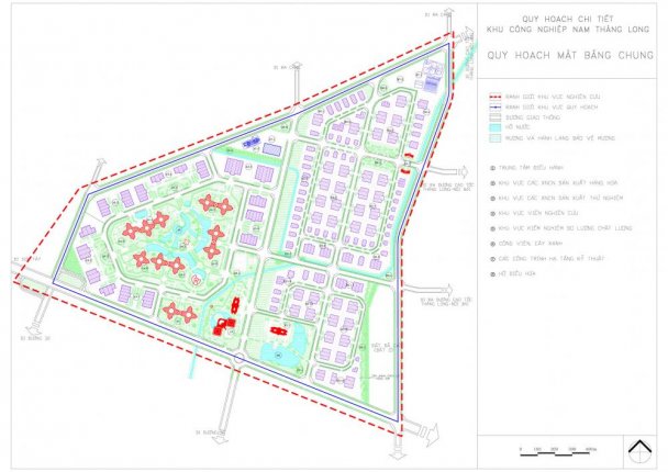 Mặt Bằng Khu Công Nghiệp Nam Thăng Long Mặt Bằng Khu Công Nghiệp Nam Thăng Long