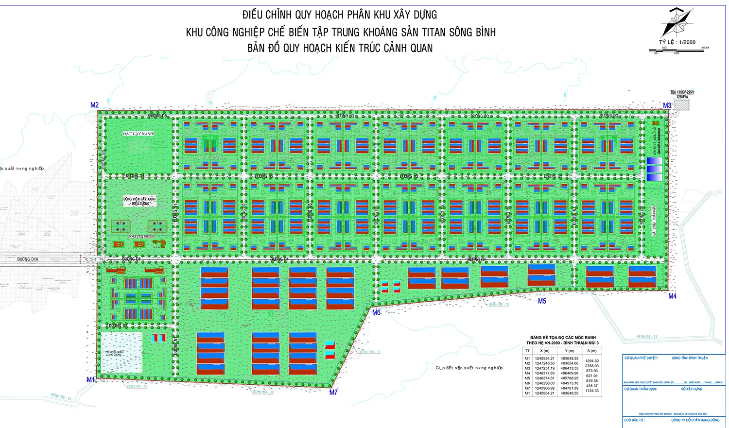 Mặt Bằng Khu Công Nghiệp Sông Bình