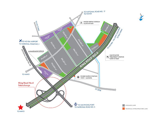 Mặt Bằng Khu Công Nghiệp Thuận Thành 1