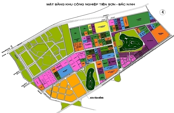 Mặt Bằng Khu Công Nghiệp Tiên Sơn Mặt Bằng Khu Công Nghiệp Tiên Sơn