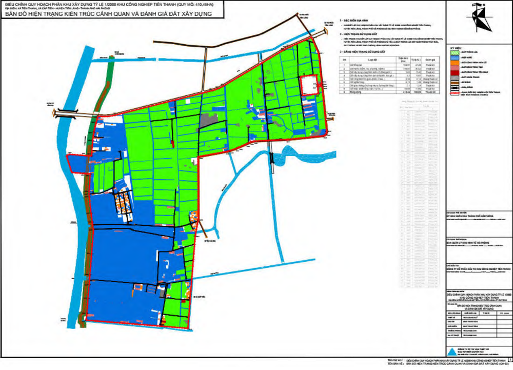 Mặt Bằng Khu Công Nghiệp Tiên Thanh
