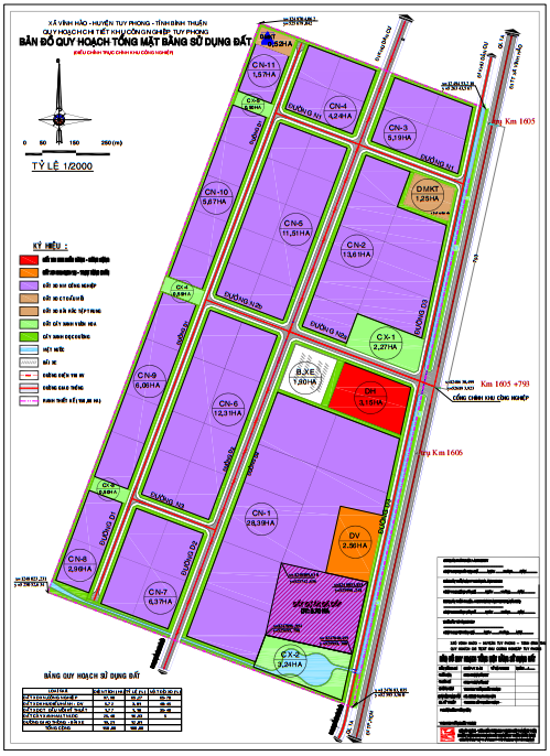 Mặt Bằng Khu Công Nghiệp Tuy Phong