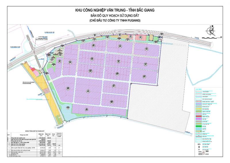 Mặt Bằng Khu Công Nghiệp Vân Trung