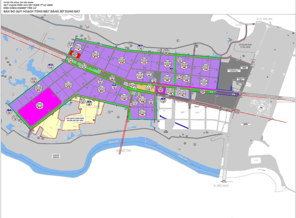 Mặt Bằng Khu Công Nghiệp Yên Lư
