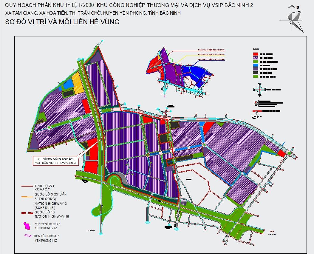 Mặt Bằng Khu Công Nghiệp Yên Phong 2A Mặt Bằng Khu Công Nghiệp Yên Phong 2A