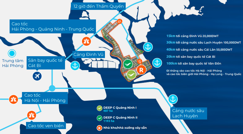 Liên Kết Vùng Khu Công Nghiệp Deep C Quảng Ninh Liên Kết Vùng Khu Công Nghiệp Deep C Quảng Ninh