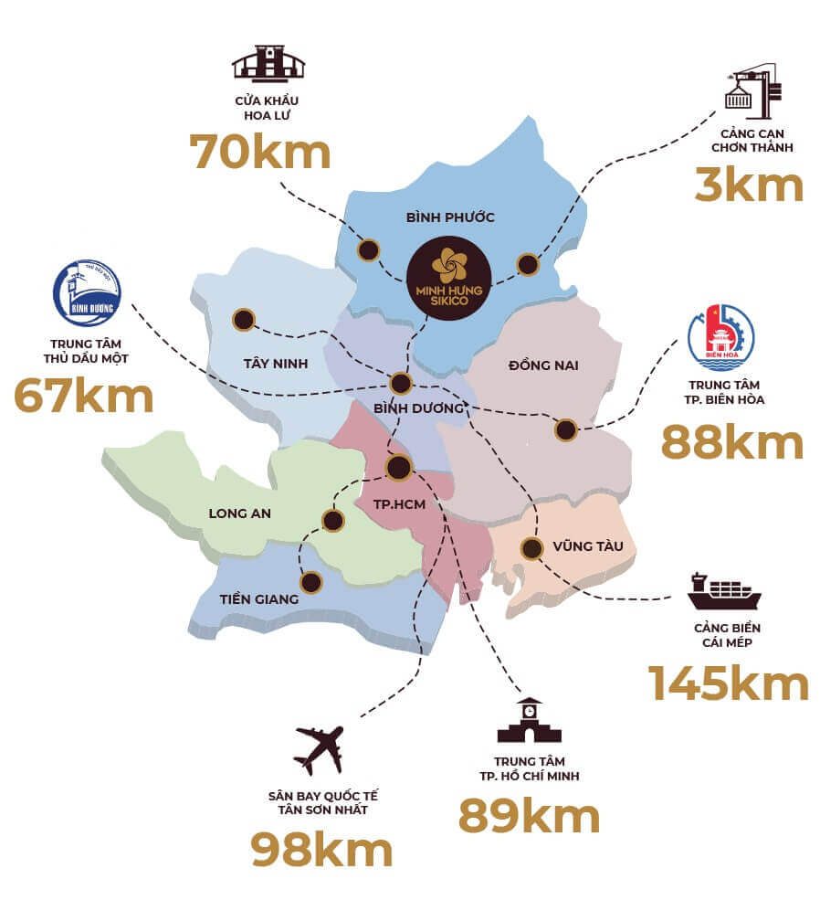 Liên Kết Vùng Khu Công Nghiệp Minh Hưng Sikico Bình Phước Liên Kết Vùng Khu Công Nghiệp Minh Hưng Sikico Bình Phước