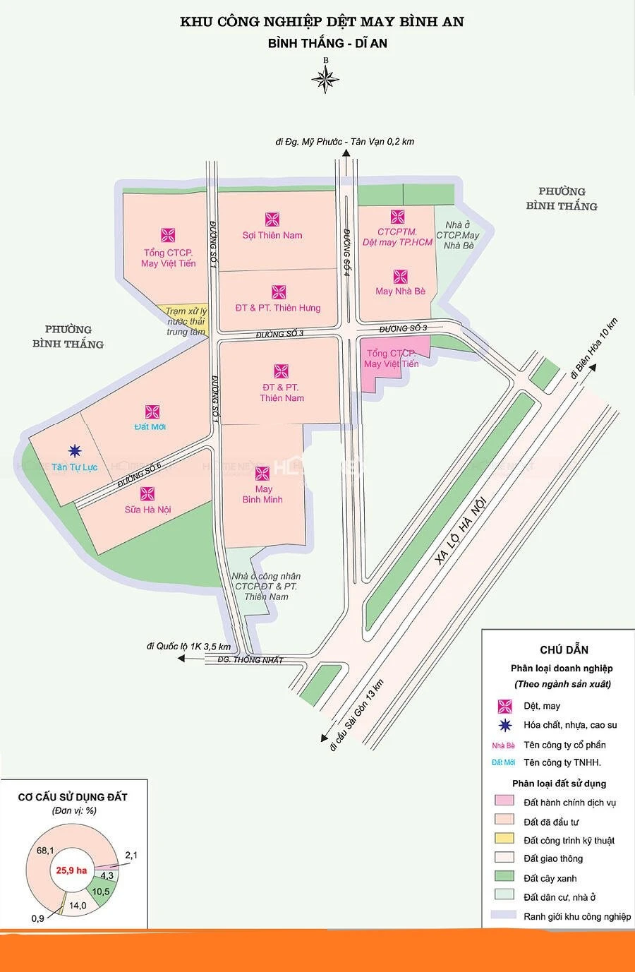 Mặt Bằng Khu Công Nghiệp Bình An Mặt Bằng Khu Công Nghiệp Bình An