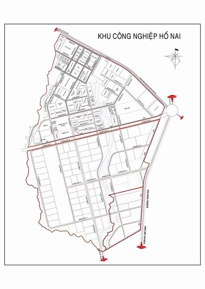 Mặt Bằng Khu Công Nghiệp Hố Nai Mặt Bằng Khu Công Nghiệp Hố Nai