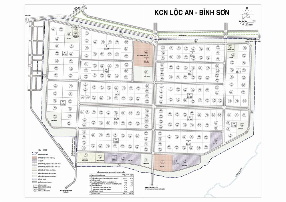 Mặt Bằng Khu Công Nghiệp Lộc An - Bình Sơn Mặt Bằng Khu Công Nghiệp Lộc An - Bình Sơn