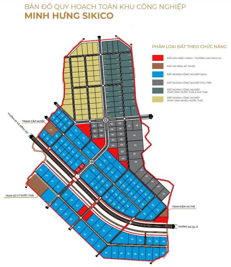 Mặt Bằng Khu Công Nghiệp Minh Hưng Sikico Bình Phước Mặt Bằng Khu Công Nghiệp Minh Hưng Sikico Bình Phước