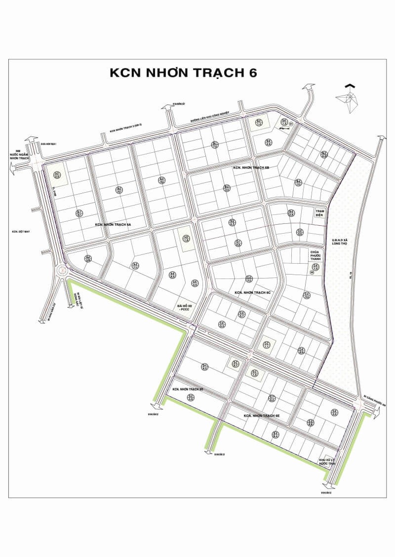 Mặt Bằng Khu Công Nghiệp Nhơn Trạch 6 Mặt Bằng Khu Công Nghiệp Nhơn Trạch 6