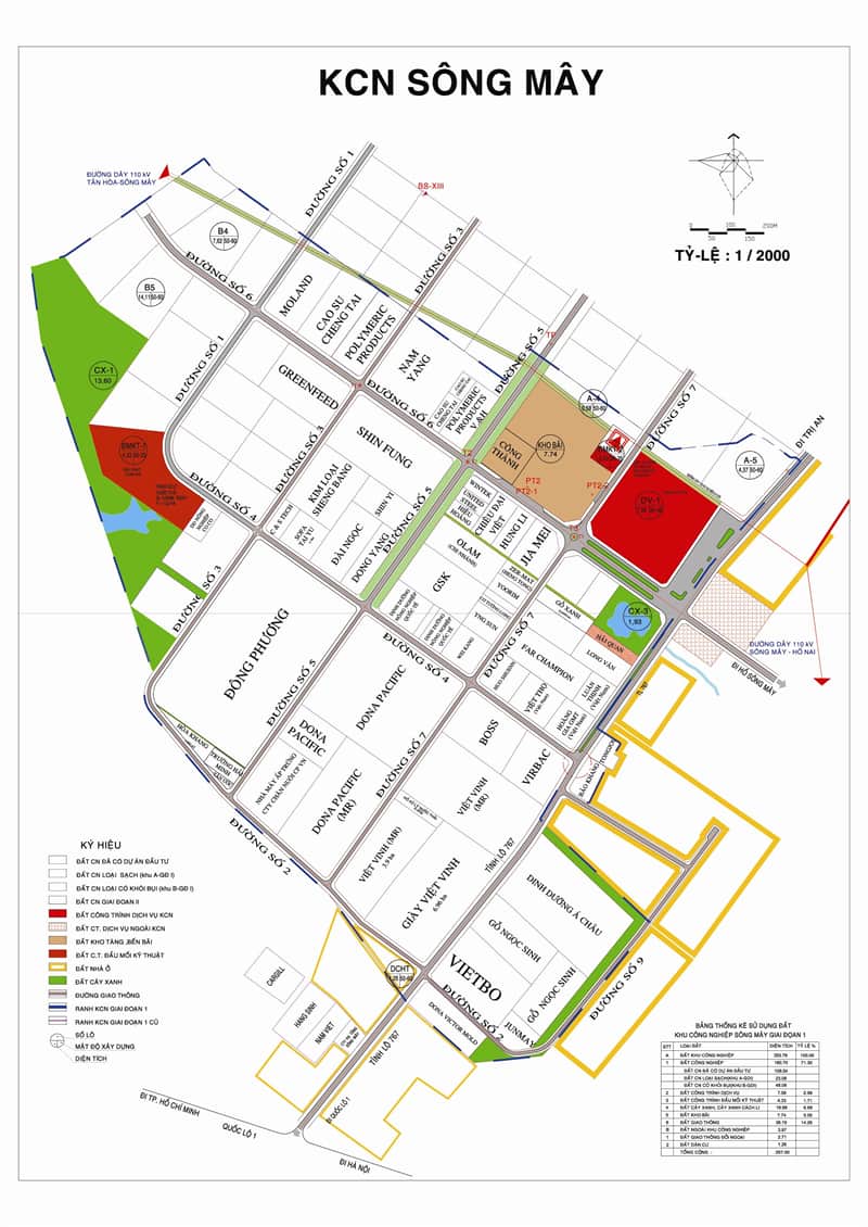 Mặt Bằng Khu Công Nghiệp Sông Mây Đồng Nai Mặt Bằng Khu Công Nghiệp Sông Mây Đồng Nai