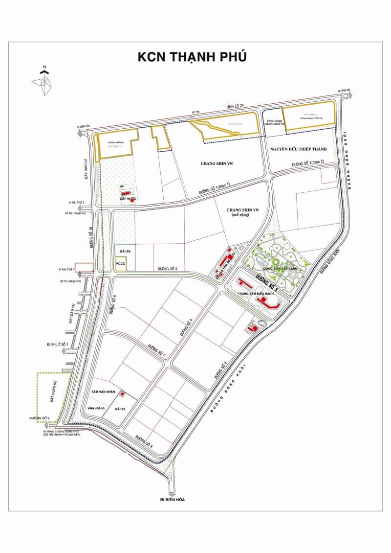 Mặt Bằng Khu Công Nghiệp Thạnh Phú Mặt Bằng Khu Công Nghiệp Thạnh Phú