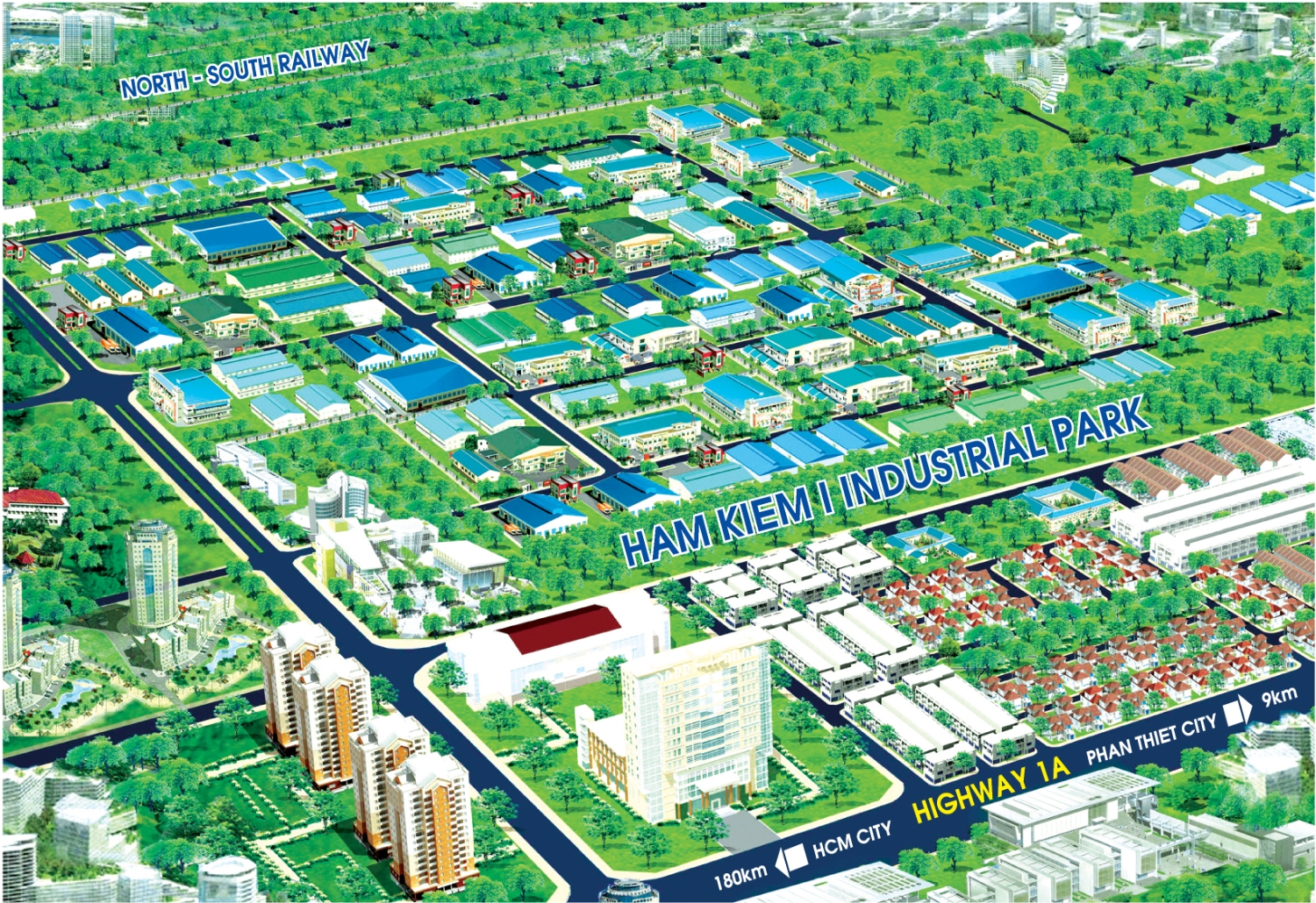 Phối Cảnh Khu Công Nghệp Hàm Thuận 1 Phối Cảnh Khu Công Nghệp Hàm Thuận 1