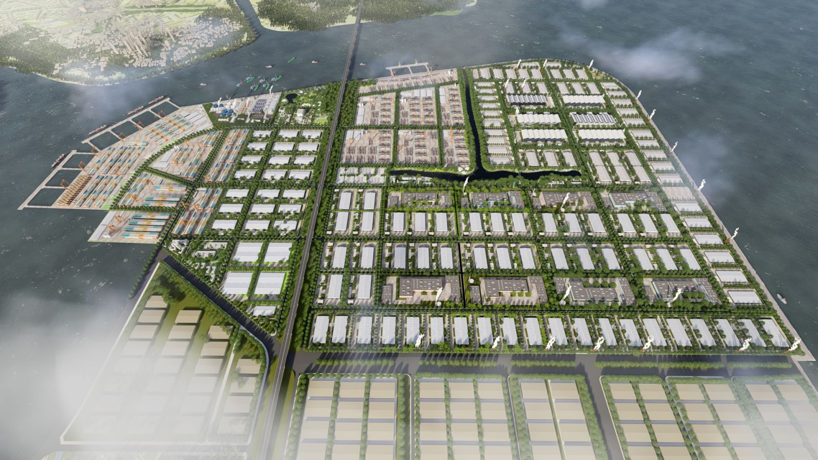 Phối Cảnh Khu Công Nghiệp Nam Đình Vũ