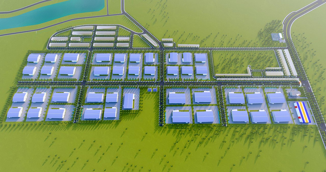 Phối Cảnh Kho Xưởng Khu Công Nghiệp Việt Kiều Bình Phước