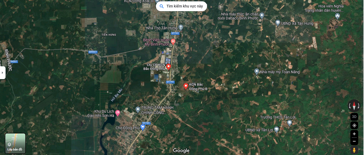 Vị Trí Khu Công Nghiệp Bắc Đồng Phú Vị Trí Khu Công Nghiệp Bắc Đồng Phú