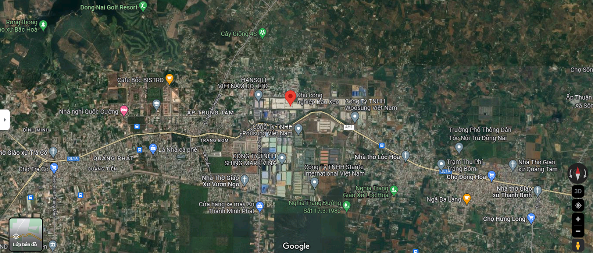 Vị Trí Khu Công Nghiệp Bàu Xéo Đồng Nai Vị Trí Khu Công Nghiệp Bàu Xéo Đồng Nai