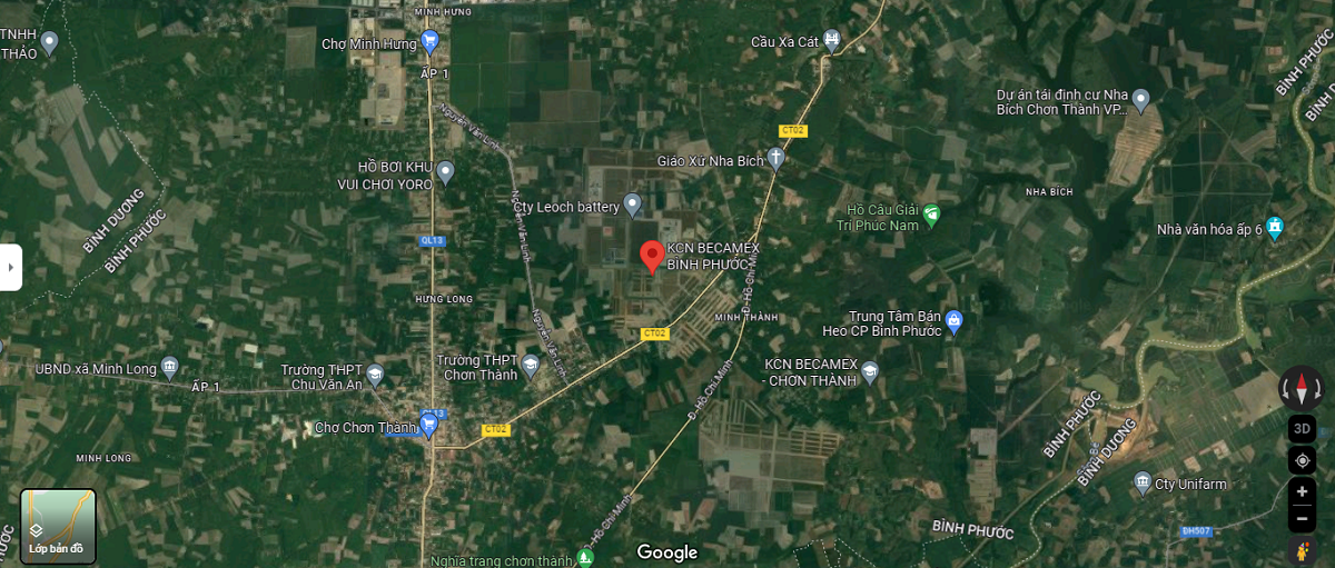 Vị Trí Khu Công Nghiệp Becamex Bình Phước Vị Trí Khu Công Nghiệp Becamex Bình Phước
