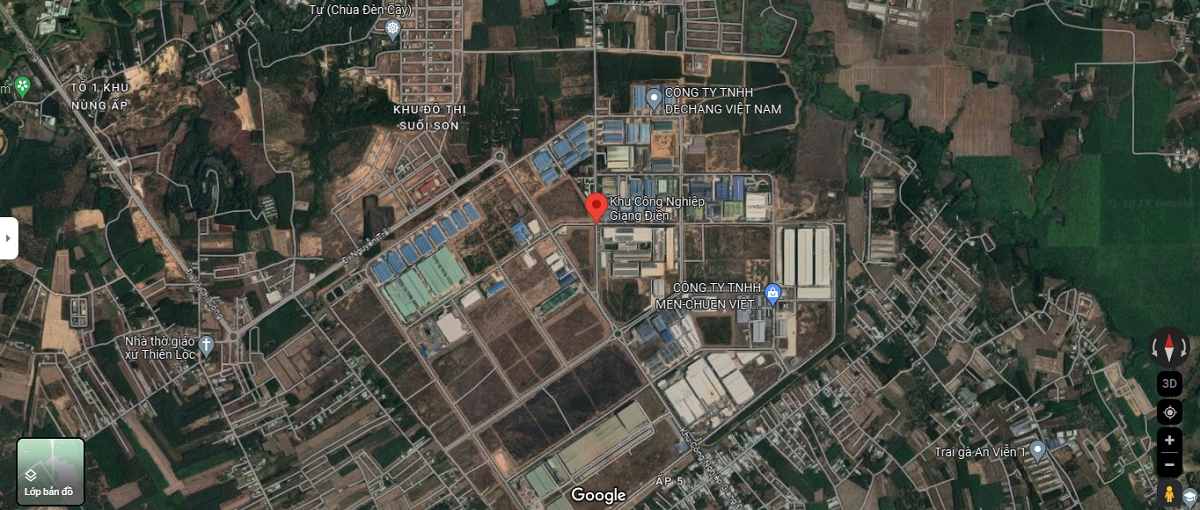 Vị Trí Khu Công Nghiệp Giang Điền Vị Trí Khu Công Nghiệp Giang Điền