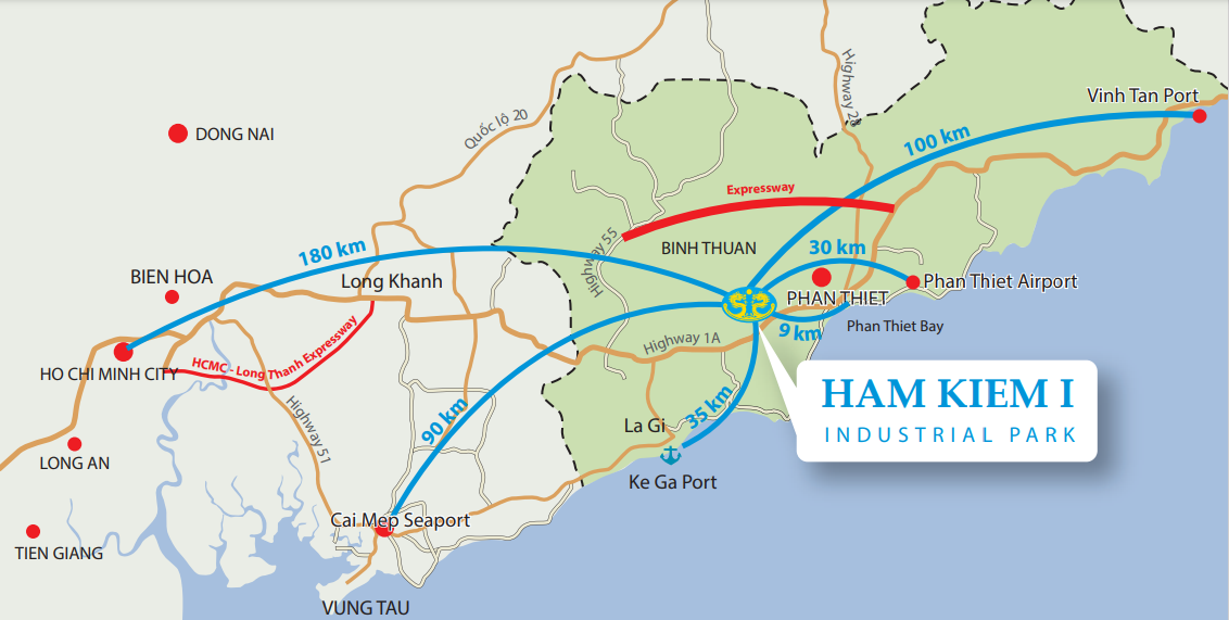 Vị Trí Khu Công Nghệp Hàm Thuận 1 Vị Trí Khu Công Nghệp Hàm Thuận 1