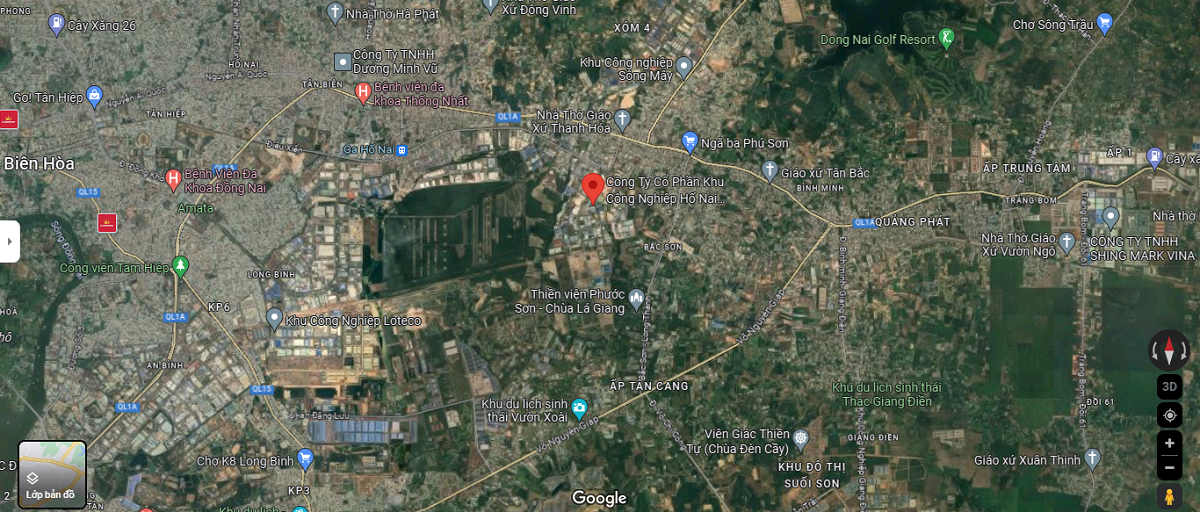 Vị Trí Khu Công Nghiệp Hố Nai Vị Trí Khu Công Nghiệp Hố Nai