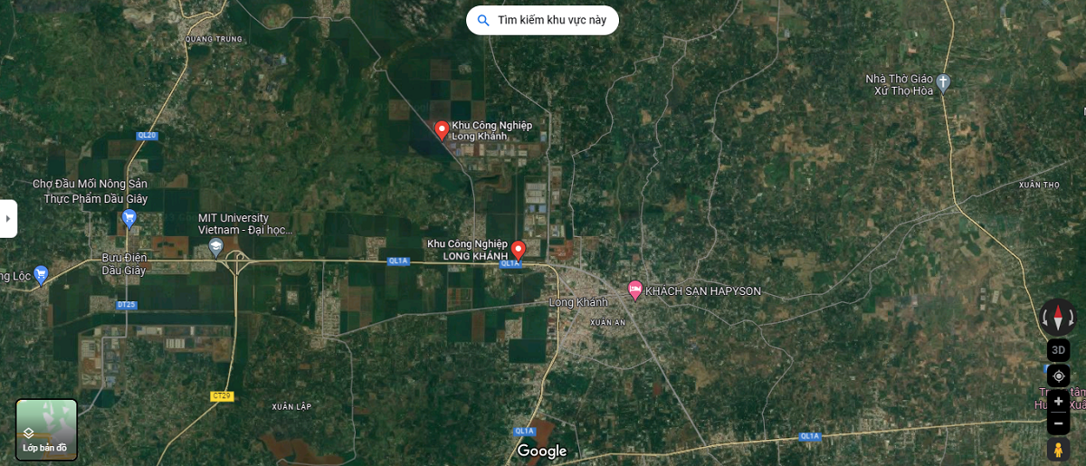 Vị Trí Khu Công Nghiệp Long Khánh Vị Trí Khu Công Nghiệp Long Khánh