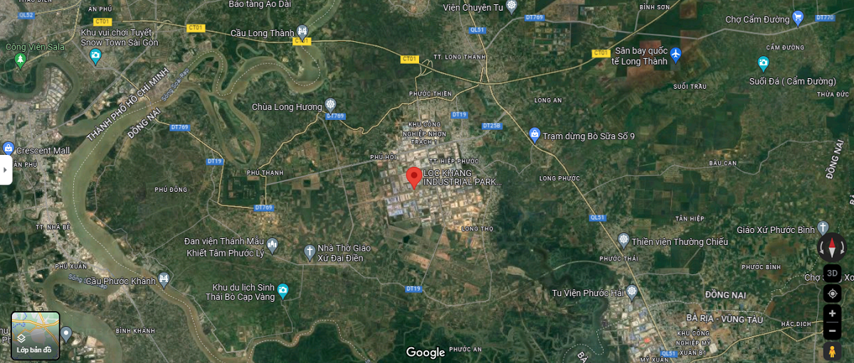 Vị Trí Khu Công Nghiệp Nhơn Trạch 2 - Lộc Khang Vị Trí Khu Công Nghiệp Nhơn Trạch 2 - Lộc Khang