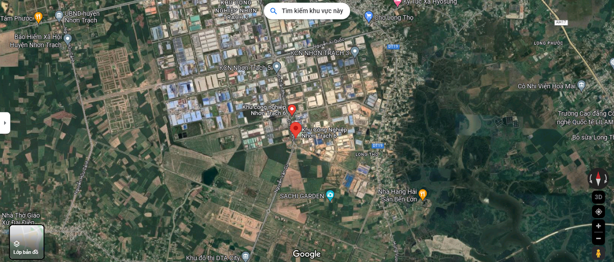 Vị Trí Khu Công Nghiệp Nhơn Trạch 6 Vị Trí Khu Công Nghiệp Nhơn Trạch 6