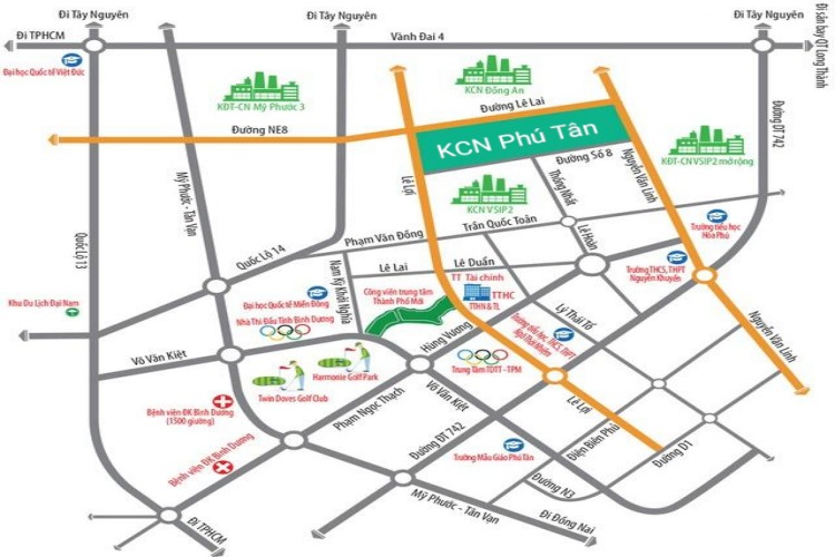 Vị Trí Khu Công Nghiệp Phú Tân