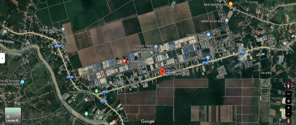 Vị Trí Khu Công Nghiệp Rạch Bắp Bình Dương Vị Trí Khu Công Nghiệp Rạch Bắp Bình Dương