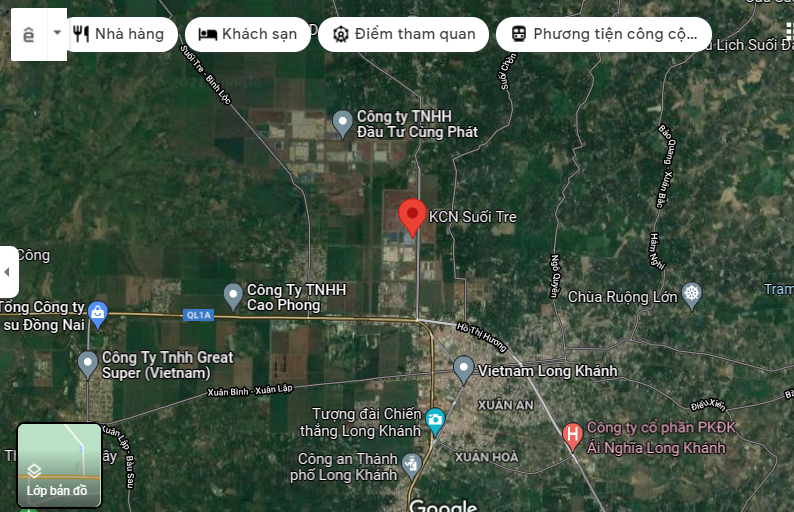 Vị Trí Khu Công Nghiệp Suối Tre Vị Trí Khu Công Nghiệp Suối Tre