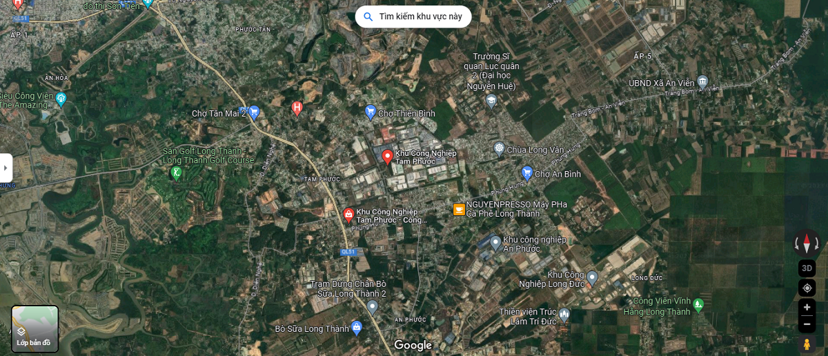 Vị Trí Khu Công Nghiệp Tam Phước Vị Trí Khu Công Nghiệp Tam Phước